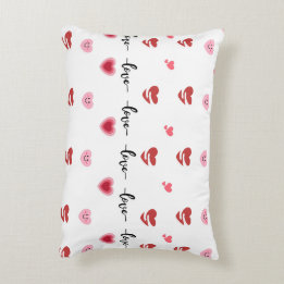 Valentine Pillow Heart Love Text