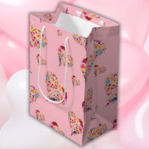  Valentine Pink Retro Hearts Pattern