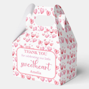 Valentine Pink Sweetheart Birthday Favour Boxes