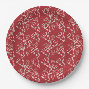 Valentine Pizza Party paper goods Plate