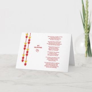 Valentine Poem Greeting Card