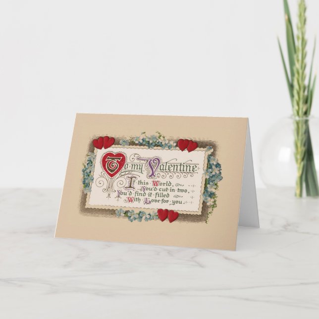 Valentine Poem Holiday Card (Front)