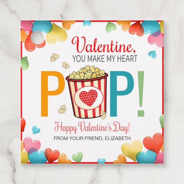 Valentine Popcorn Tag (Front)