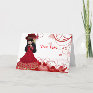 Valentine Princess Greeting Card