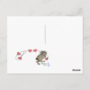 Valentine Rabbit Postcard