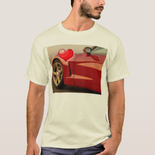 Valentine Red Corvette T-Shirt