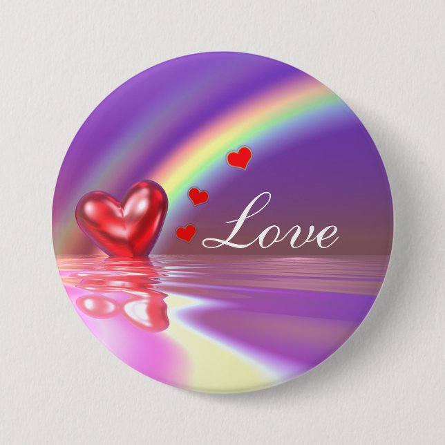 Valentine Reflections 7.5 Cm Round Badge (Front)