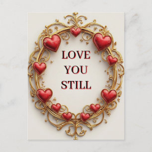 Valentine Romantic Decoration Holiday Postcard