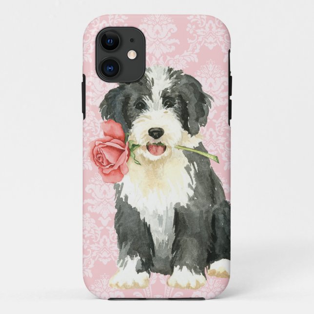 Valentine Rose Beardie Case-Mate iPhone Case (Back)