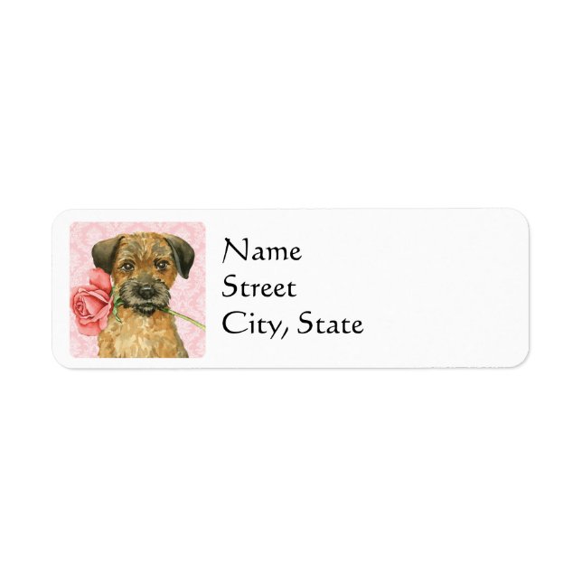 Valentine Rose Border Terrier (Front)