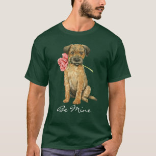 Valentine Rose Border Terrier T-Shirt