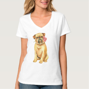 Valentine Rose Brussels Griffon T-Shirt