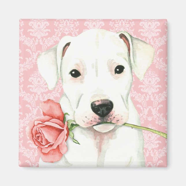 Valentine Rose Dogo Magnet (Front)