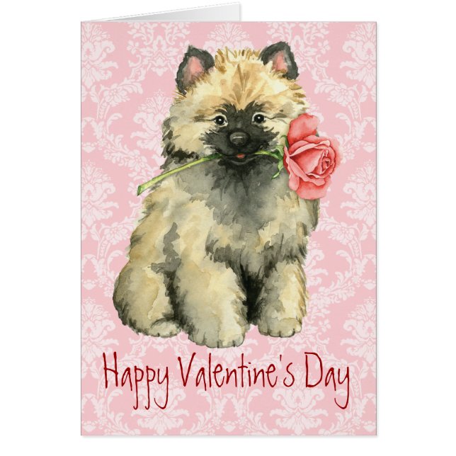 Valentine Rose Keeshond (Front)