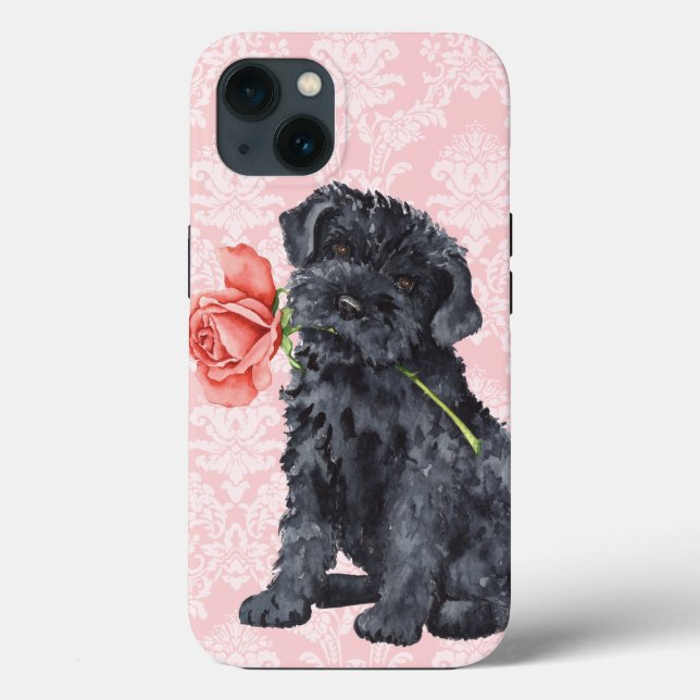 Valentine Rose Kerry Blue Terrier Case-Mate iPhone Case (Back)