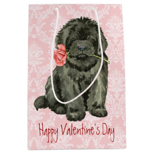 Valentine Rose Newfoundland Medium Gift Bag