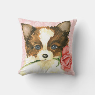Valentine Rose Papillon Cushion