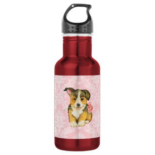 Valentine Rose Pembroke Welsh Corgi 532 Ml Water Bottle