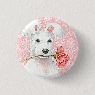 Valentine Rose Pumi Pinback Button