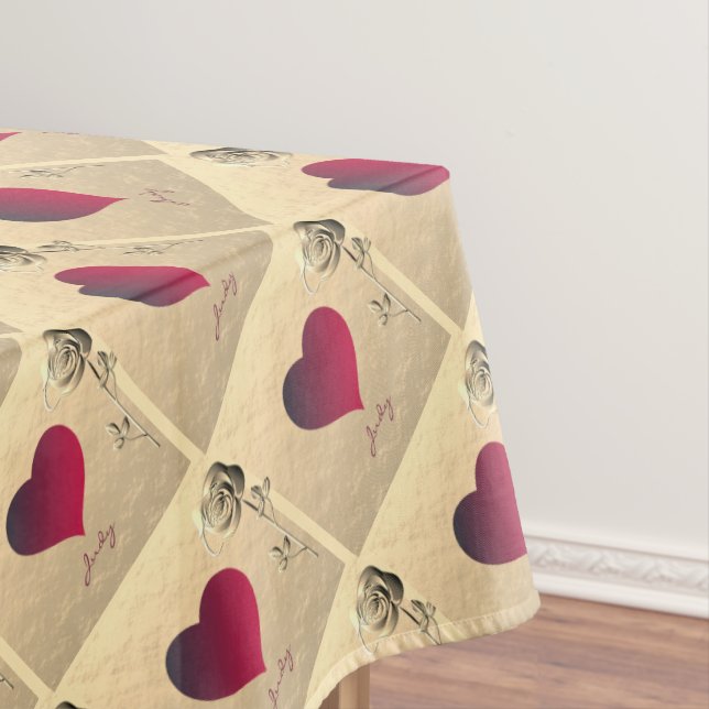 Valentine Rose  Tablecloth (In Situ)