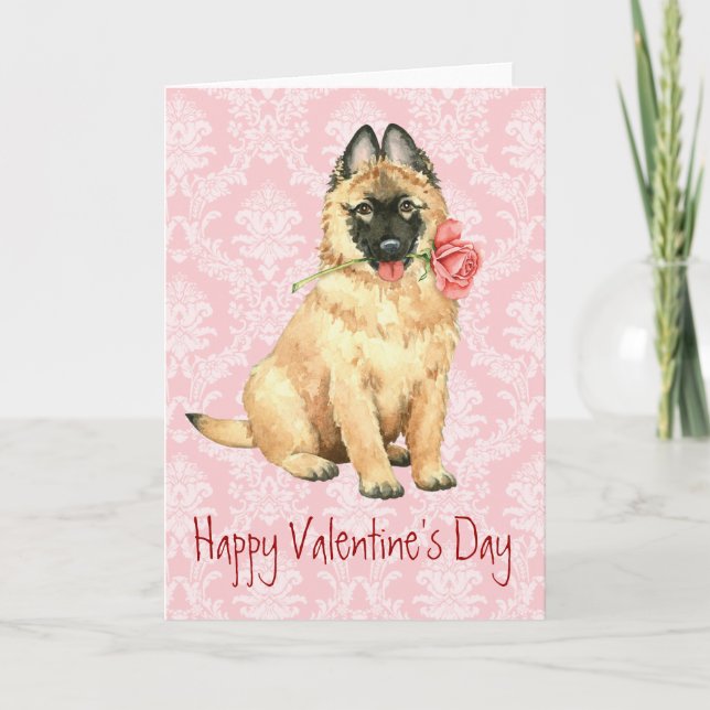 Valentine Rose Tervuren Holiday Card (Front)