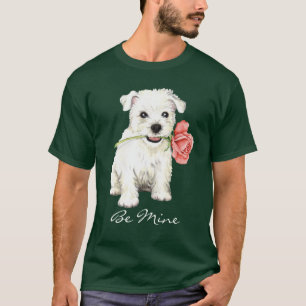 Valentine Rose Westie T-Shirt