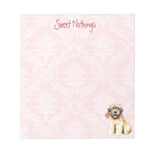 Valentine Rose Wheaten Notepad
