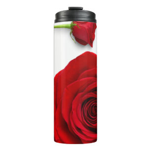 valentine, roses, loveable thermal tumbler
