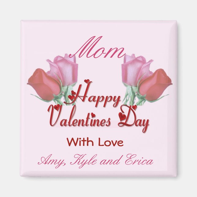 Valentine Roses - Mum Magnet (Front)