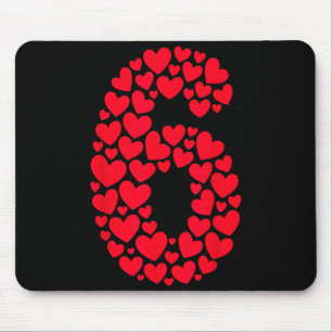 Valentine’s Day 67 Filled With Heart Funny Six Sev Mouse Pad