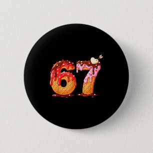 Valentine’s Day 67 Meme Filled With Hearts Funny S 6 Cm Round Badge