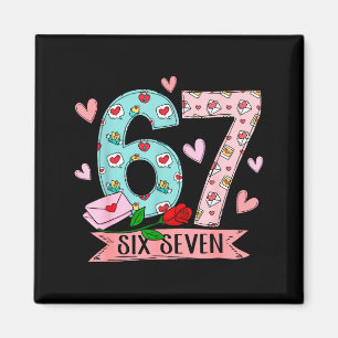 Valentine’s Day 67 Meme Filled With Hearts Funny S Magnet