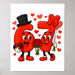 Valentine’s Day 67 Meme Filled With Hearts Funny S Poster