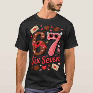 Valentine’s Day 67 Meme Filled With Hearts Funny S T-Shirt