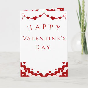 Valentine’s Day Card, Romantic Holiday Greeting Card