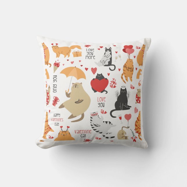 Valentine’s Day Cat Cushion (Front)