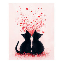 Valentine’s Day Cats Classroom Poster