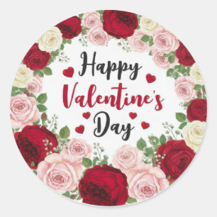  Valentine’s Day Classic Round Sticker