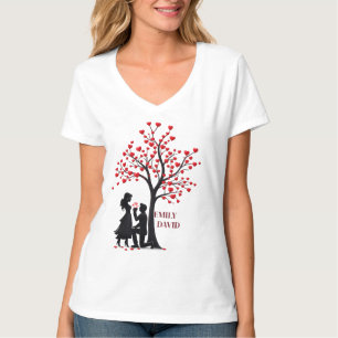 Valentine’s Day Couple Gift – Women’s V-Neck T-Shi T-Shirt