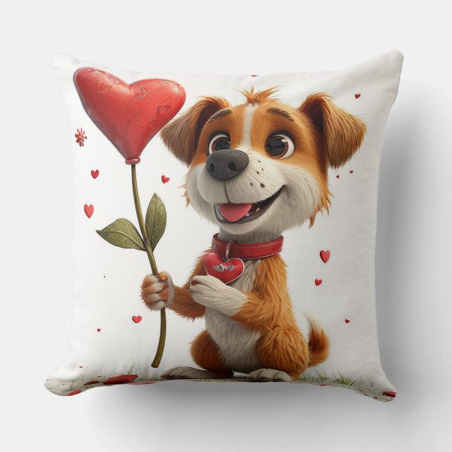 Valentine’s Day dog Cushion (Front)