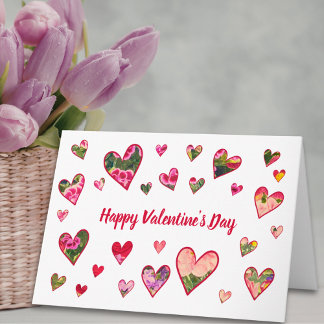 Valentine’s Day for Husband - Floral Hearts Love Card