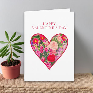 Valentine’s Day for Partner - Love Floral Heart Card