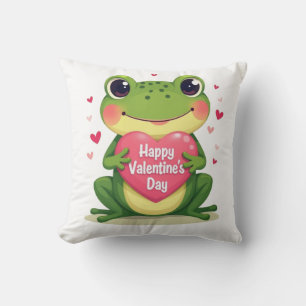 Valentine´s day frog cushion