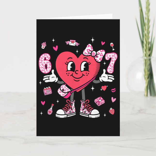 Valentine’s Day Funny 67 Meme Six Seven 6 7 Valent Card (Front)