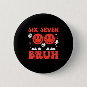 Valentine’s Day Funny 67 Meme Six Seven 6 7 Valent Cm Round Badge