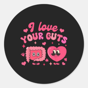 Valentine’s Day Gastro Endoscopy Nurse I Love Your Classic Round Sticker