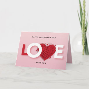  Valentine’s Day Greeting Card – Love Hearts 