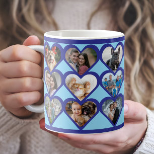 Valentine’s Day Heart Photo Collage Coffee Mug