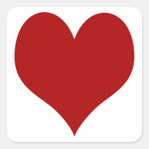 Valentine’s Day Heart Square Sticker