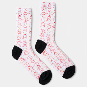 Valentine’s Day:Hearts, Bows, and "Love You" Charm Socks